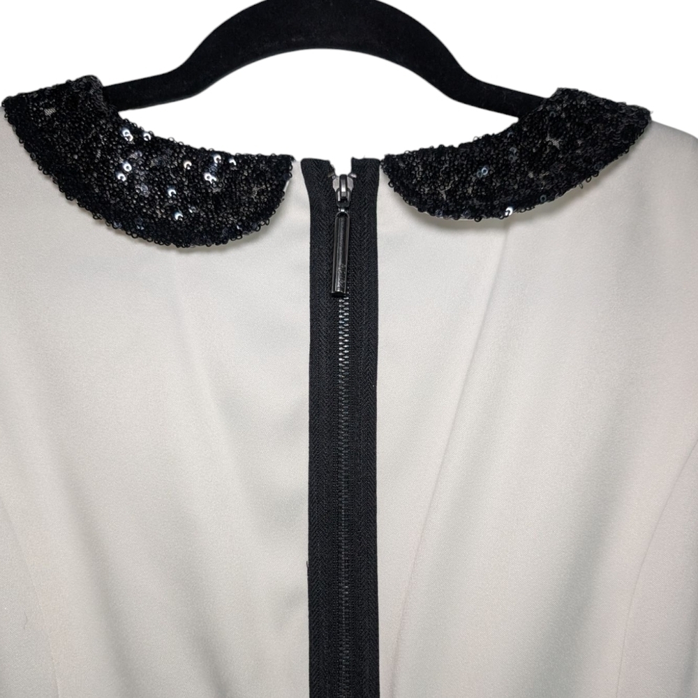 Kensie Elegant Black and White Sleeveless Dress - Picture 4 of 8